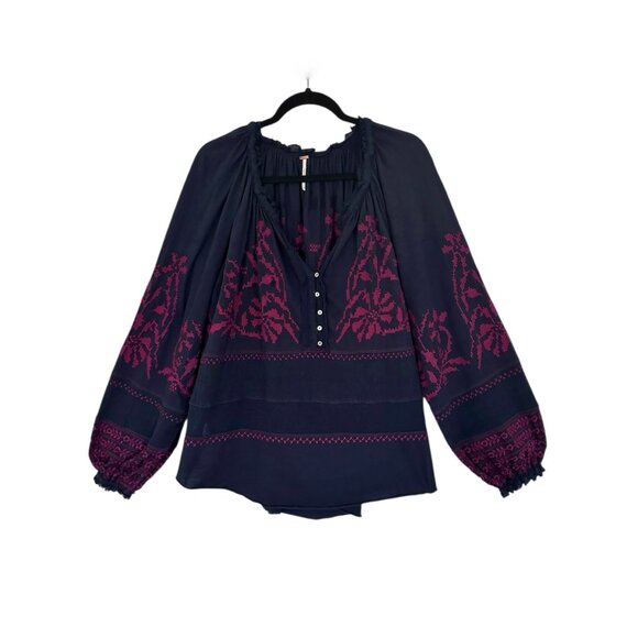 Free People Persuasion Embroidered Top - Picture 3 of 8